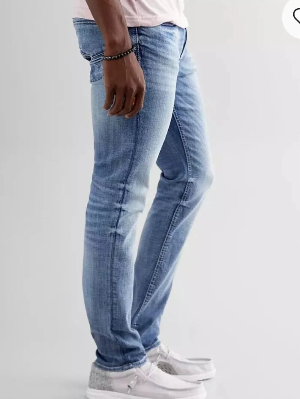 BKE Alec Skinny Jeans Men's 29 X 30 Blue Faded Wash Denim Tapered Leg Casual